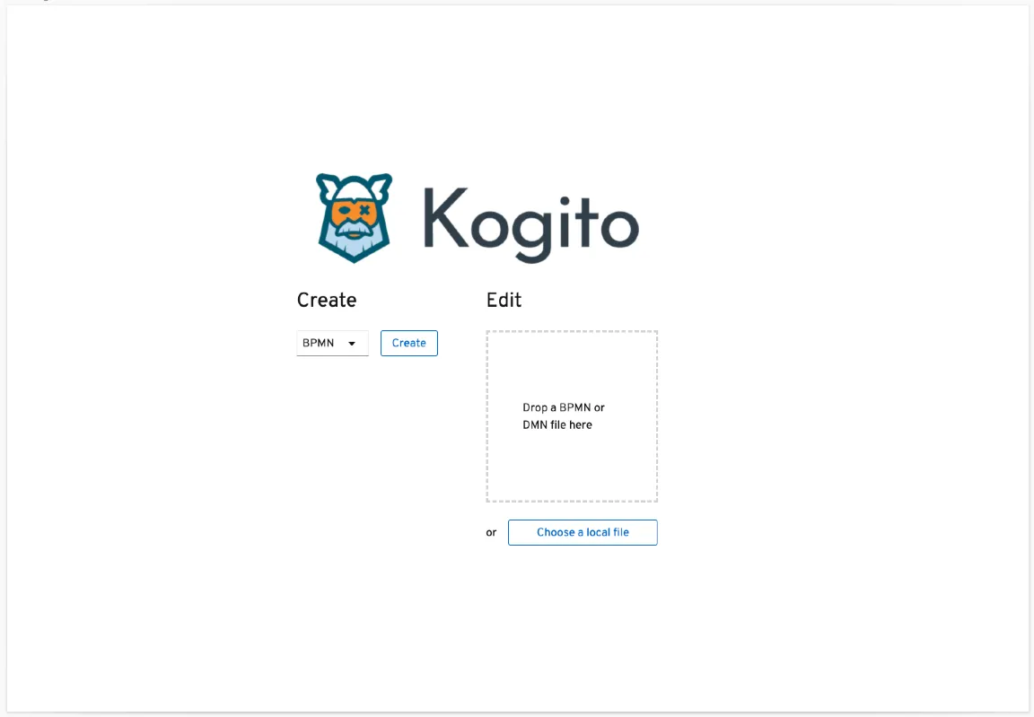 The existing Business Modeler landing page before the redesign